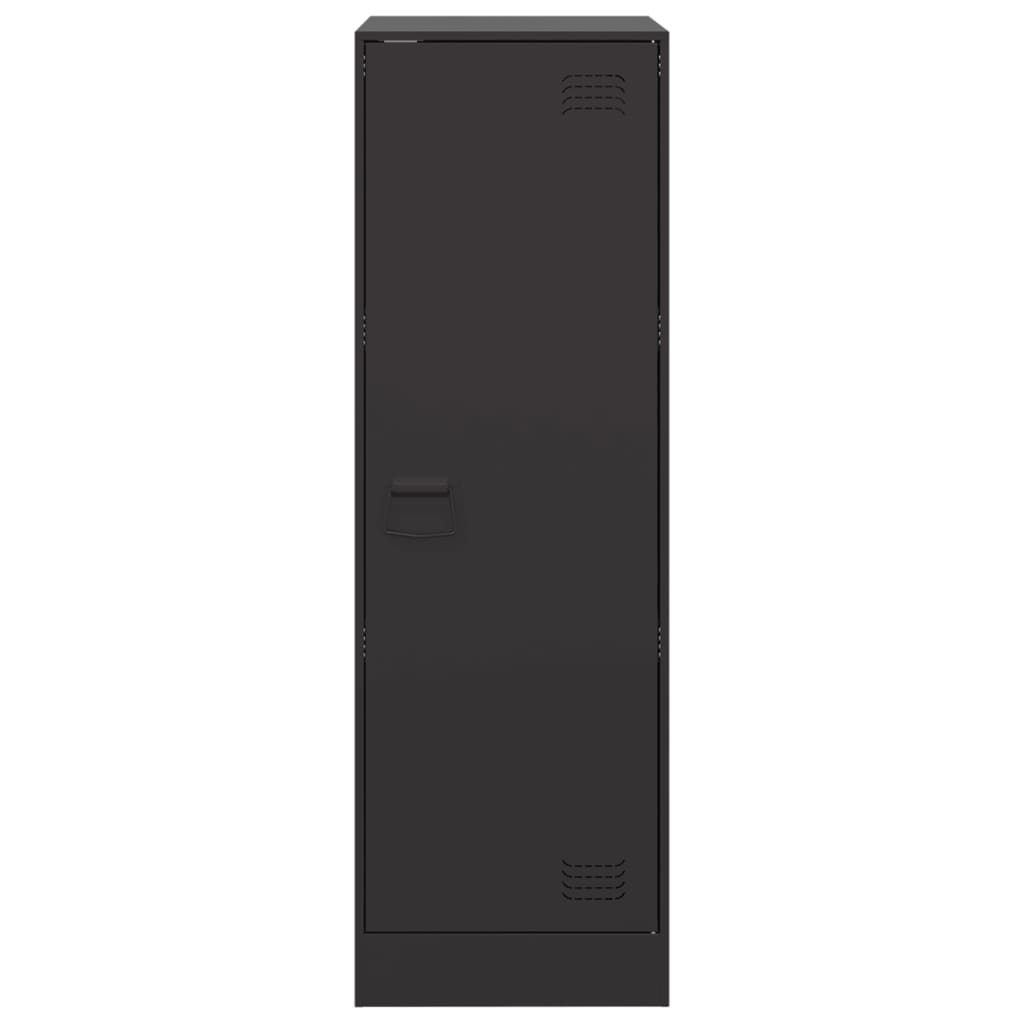 Credenza Nera 34,5x39x107 cm in Acciaio 841703