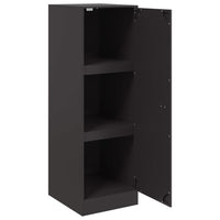 Credenza-Buffet-Armadio da cucina Nera 34,5x39x107 cm in Acciaio