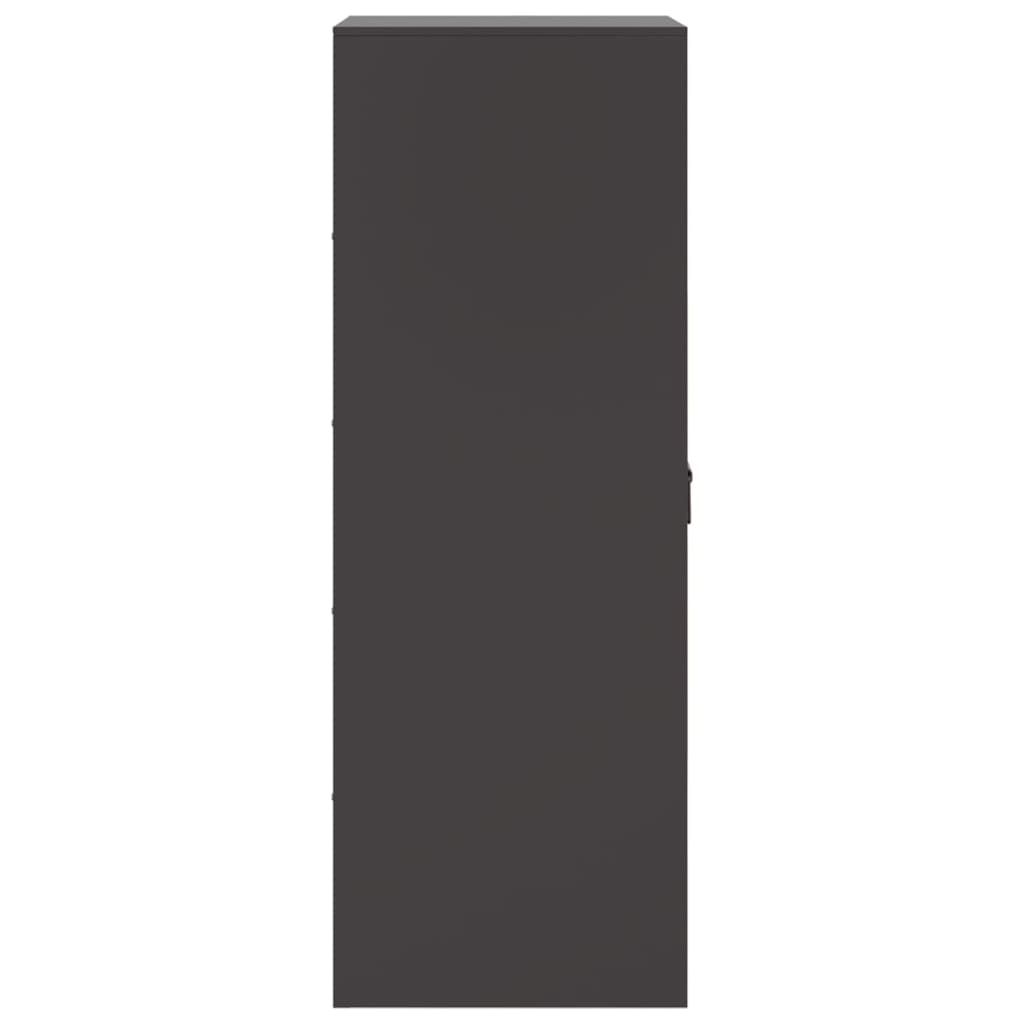 Credenza Nera 34,5x39x107 cm in Acciaio 841703