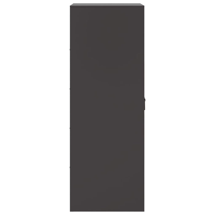 Credenza Nera 34,5x39x107 cm in Acciaio 841703