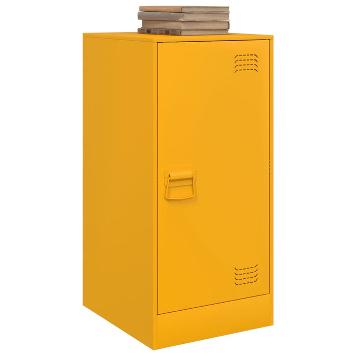 Credenza Giallo Senape 34,5x39x73 cm in Acciaio
