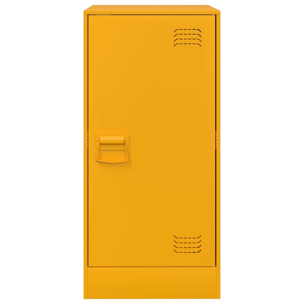 Credenza Giallo Senape 34,5x39x73 cm in Acciaio