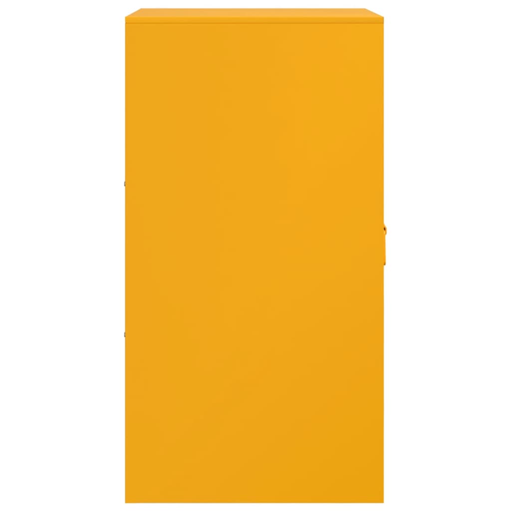 Credenza Giallo Senape 34,5x39x73 cm in Acciaio