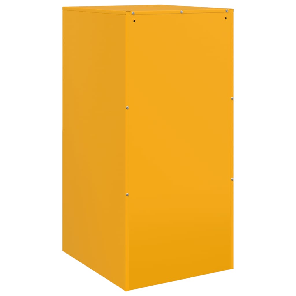 Credenza Giallo Senape 34,5x39x73 cm in Acciaio