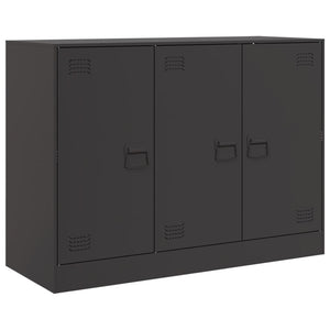 Credenza Nera 99x39x73 cm in Acciaio 841721