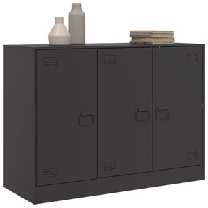 Credenza Nera 99x39x73 cm in Acciaio 841721
