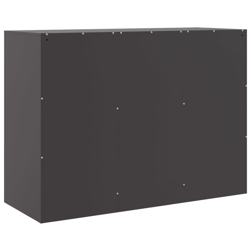 Credenza Nera 99x39x73 cm in Acciaio 841721