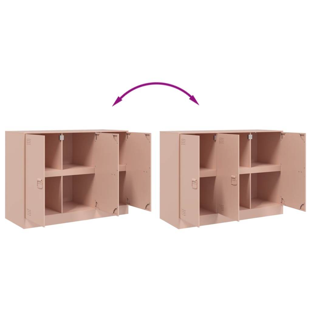Credenza Rosa 99x39x73 cm in Acciaio 841722
