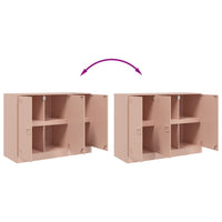 Credenza Rosa 99x39x73 cm in Acciaio 841722