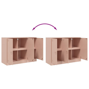 Credenza Rosa 99x39x73 cm in Acciaio 841722