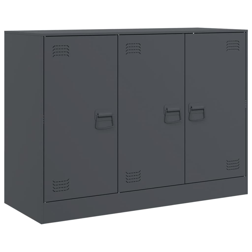 Credenza Antracite 99x39x73 cm in Acciaio 841723