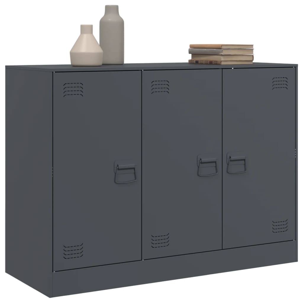 Credenza Antracite 99x39x73 cm in Acciaio 841723