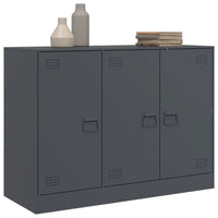 Credenza Antracite 99x39x73 cm in Acciaio 841723