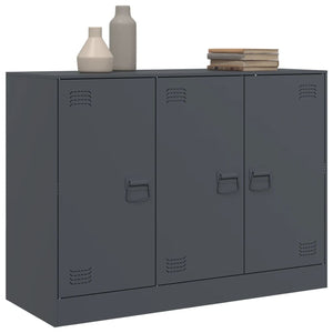 Credenza Antracite 99x39x73 cm in Acciaio 841723