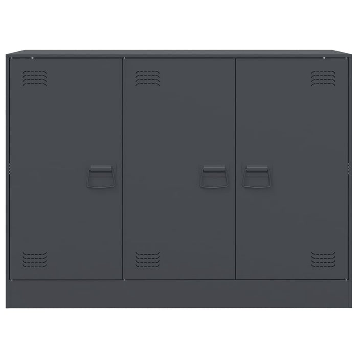 Credenza-Buffet-Armadio da cucina Antracite 99x39x73 cm in Acciaio 550949