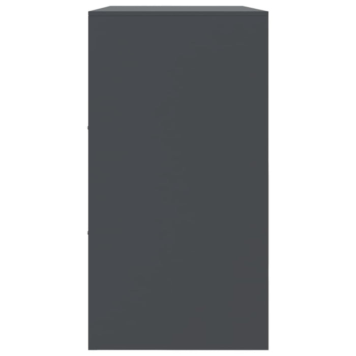 Credenza Antracite 99x39x73 cm in Acciaio 841723