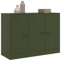 Credenza Verde Oliva 99x39x73 cm in Acciaio 841725