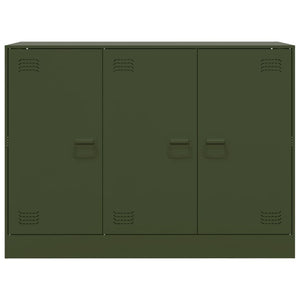 Credenza Verde Oliva 99x39x73 cm in Acciaio 841725