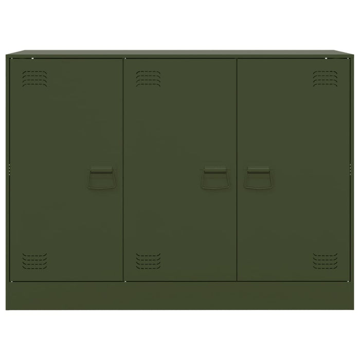 Credenza Verde Oliva 99x39x73 cm in Acciaio 841725