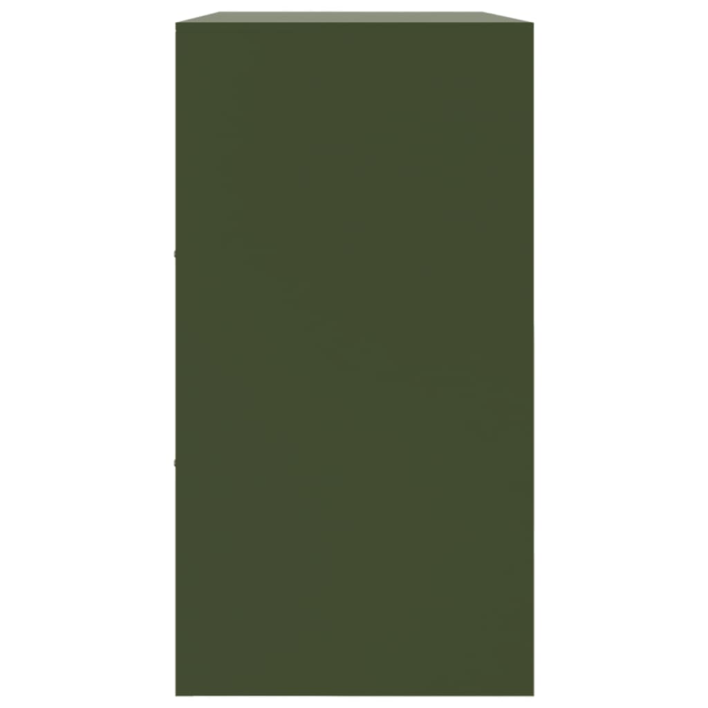 Credenza Verde Oliva 99x39x73 cm in Acciaio 841725