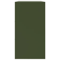 Credenza Verde Oliva 99x39x73 cm in Acciaio 841725