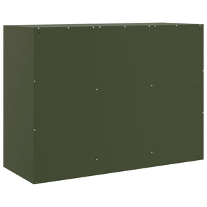 Credenza Verde Oliva 99x39x73 cm in Acciaio 841725