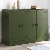 Credenza Verde Oliva 99x39x73 cm in Acciaio 841725