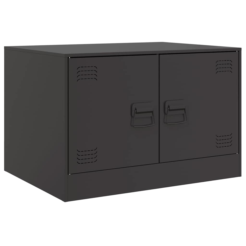 Tavolino da Salotto Nero 67x50x44 cm in Acciaio 841727