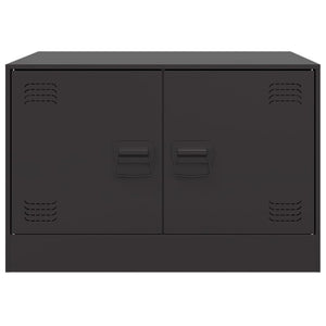 Tavolino da Salotto-Tavolino da soggiorno-Tavolo Nero 67x50x44 cm in Acciaio