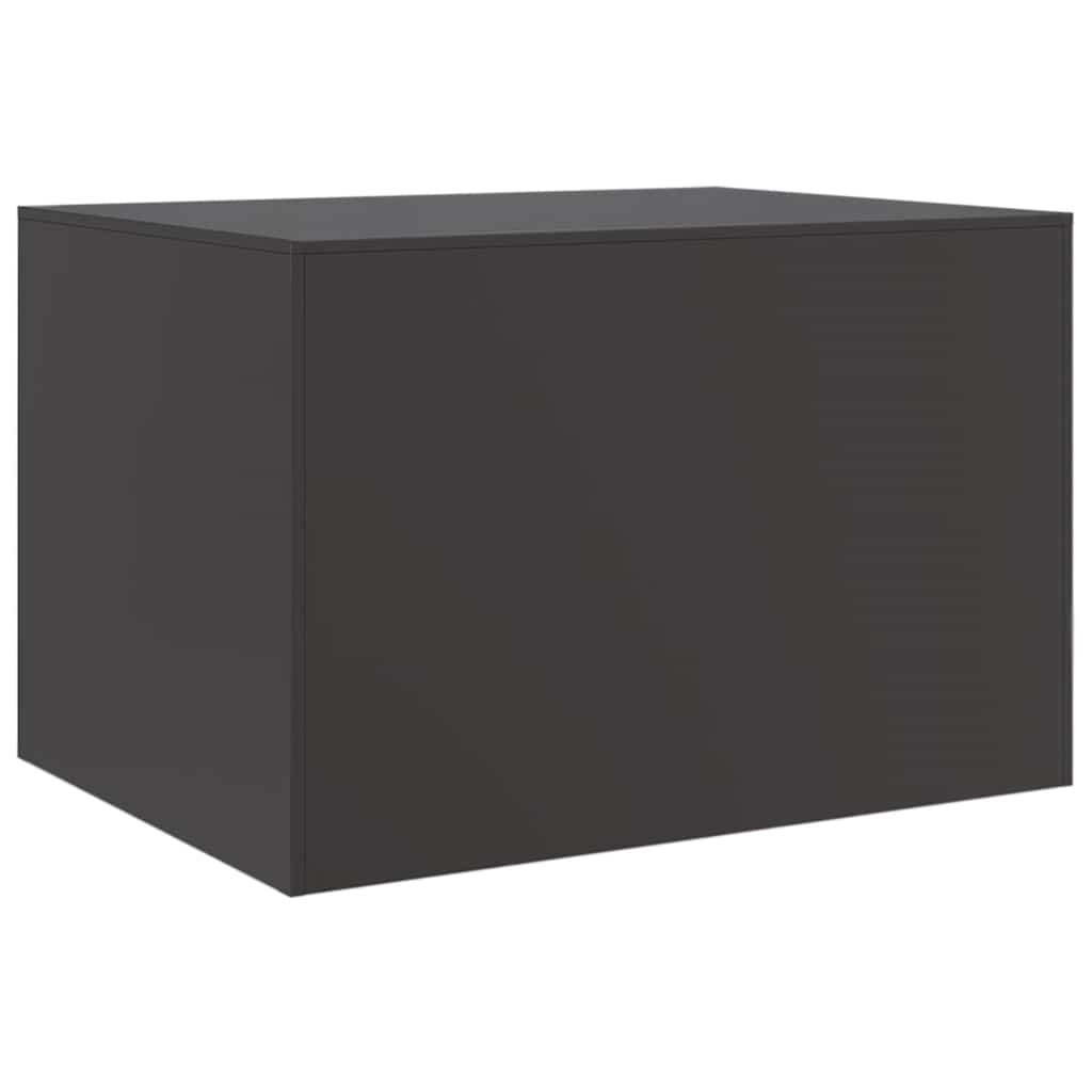 Tavolino da Salotto Nero 67x50x44 cm in Acciaio 841727