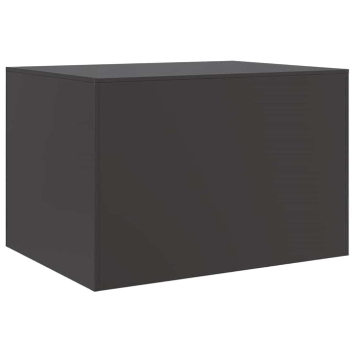 Tavolino da Salotto Nero 67x50x44 cm in Acciaio 841727