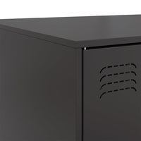 Tavolino da Salotto Nero 67x50x44 cm in Acciaio 841727