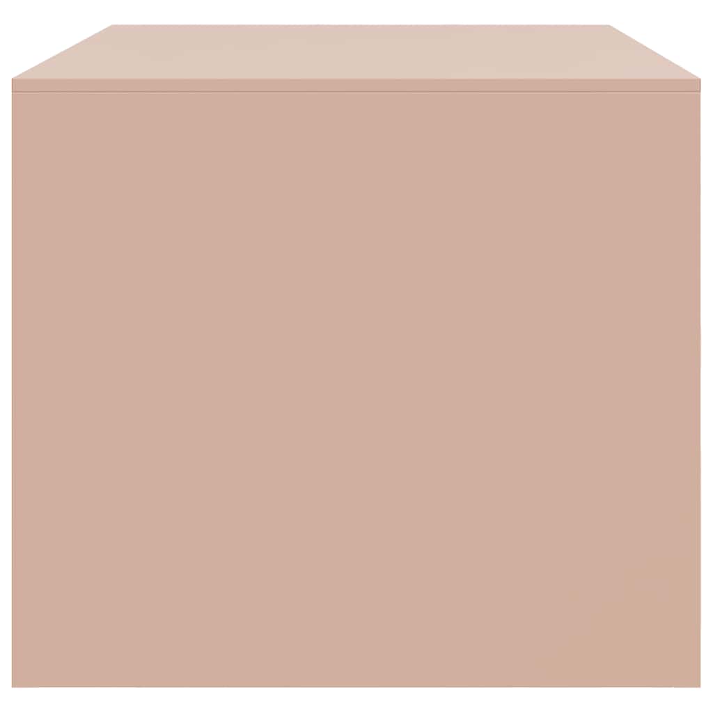 Tavolino da Salotto Rosa 67x50x44 cm in Acciaio 841728