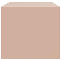 Tavolino da Salotto Rosa 67x50x44 cm in Acciaio 841728