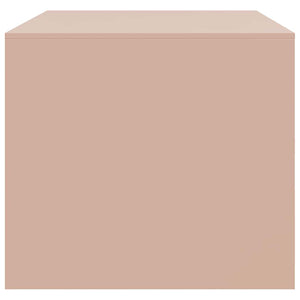 Tavolino da Salotto Rosa 67x50x44 cm in Acciaio 841728