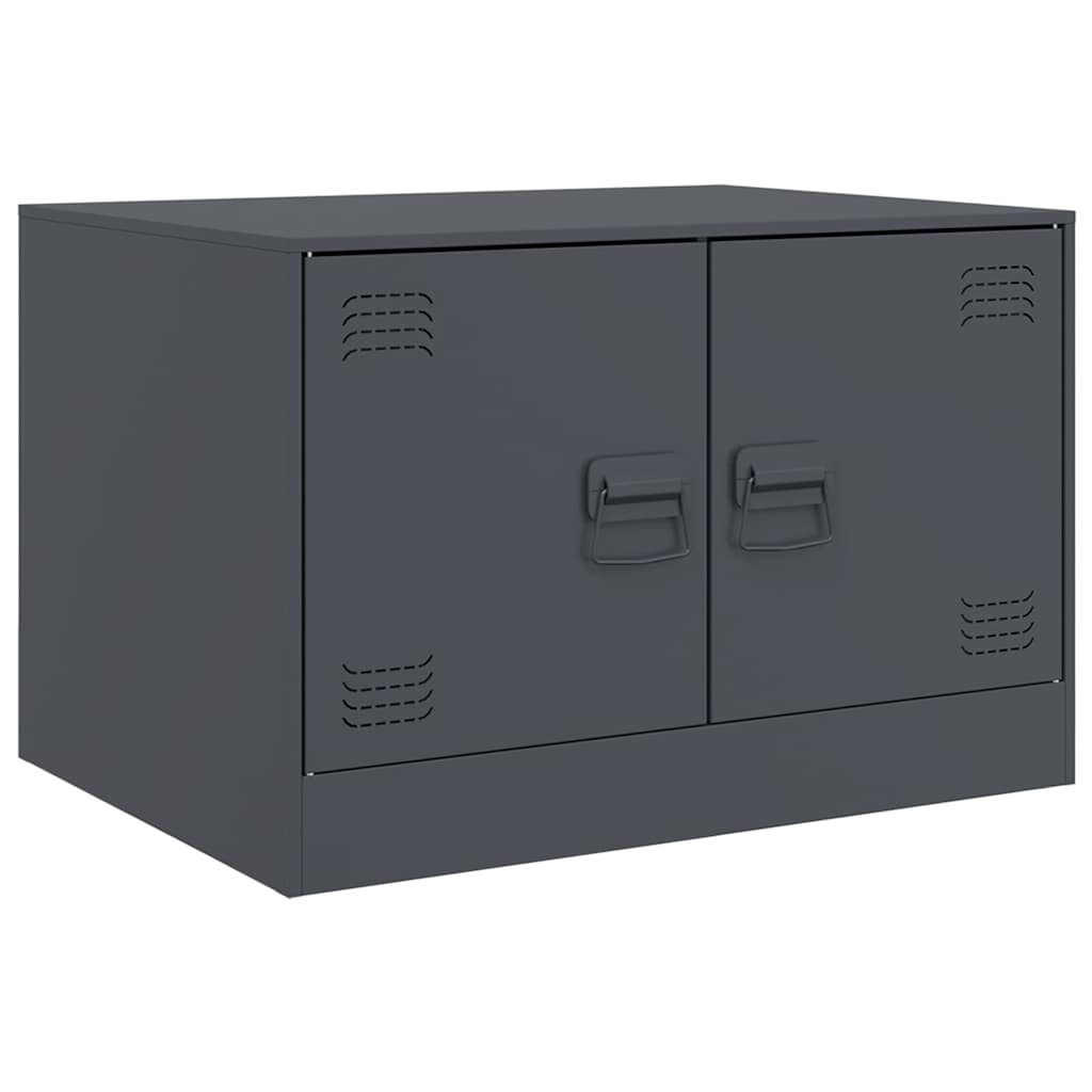 Tavolino da Salotto Antracite 67x50x44 cm in Acciaio 841729