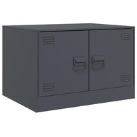 Tavolino da Salotto Antracite 67x50x44 cm in Acciaio 841729