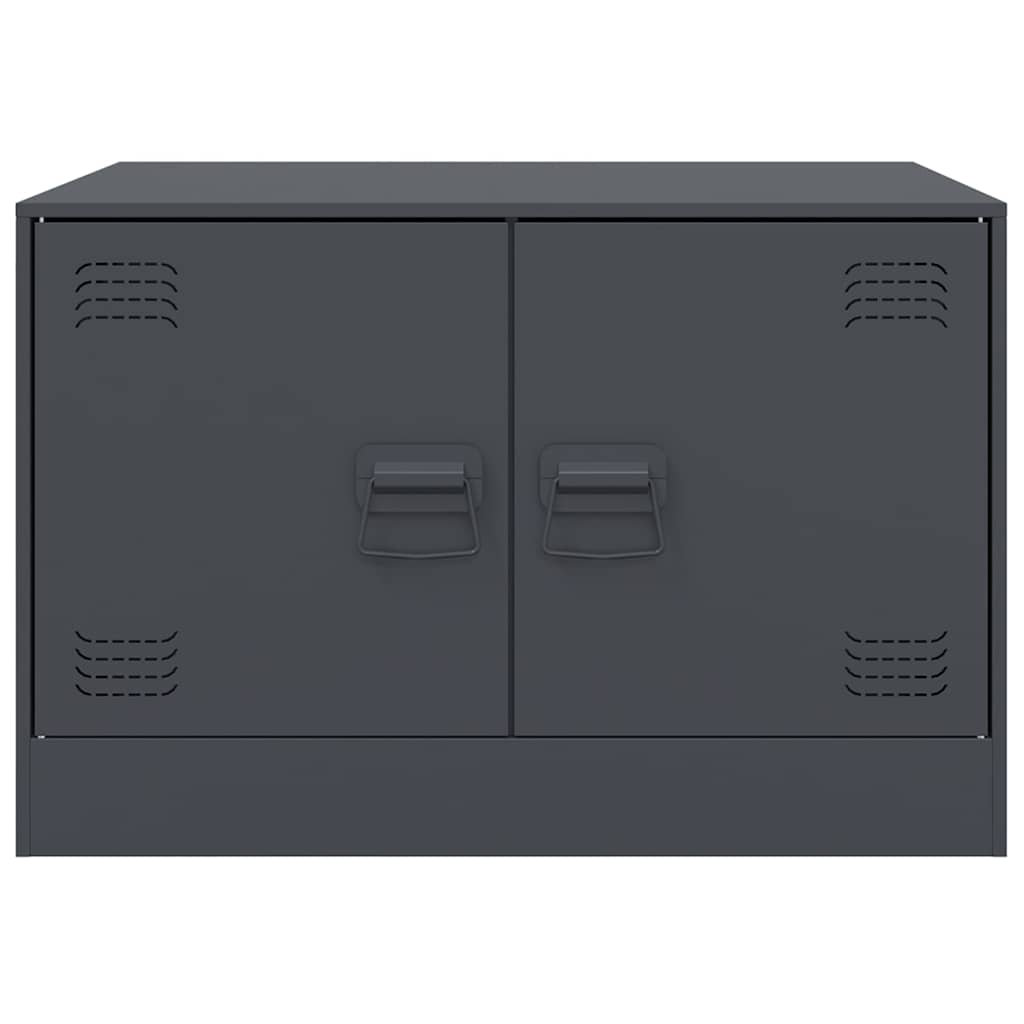 Tavolino da Salotto Antracite 67x50x44 cm in Acciaio 841729