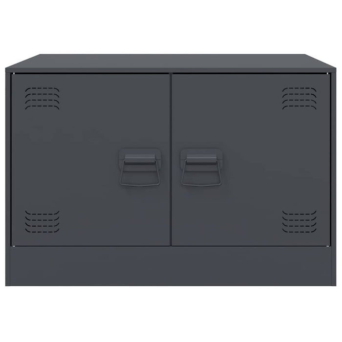 Tavolino da Salotto Antracite 67x50x44 cm in Acciaio 841729