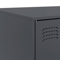 Tavolino da Salotto Antracite 67x50x44 cm in Acciaio 841729