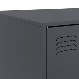 Tavolino da Salotto Antracite 67x50x44 cm in Acciaio 841729