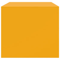 Tavolino da Salotto Giallo Senape 67x50x44 cm in Acciaio 841730