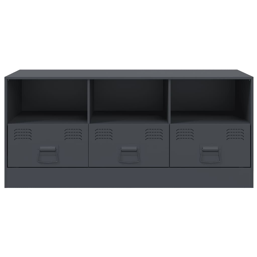 Mobile Porta TV-Mobile per TV-Credenza TV Antracite 99x39x44 cm in Acciaio 656383