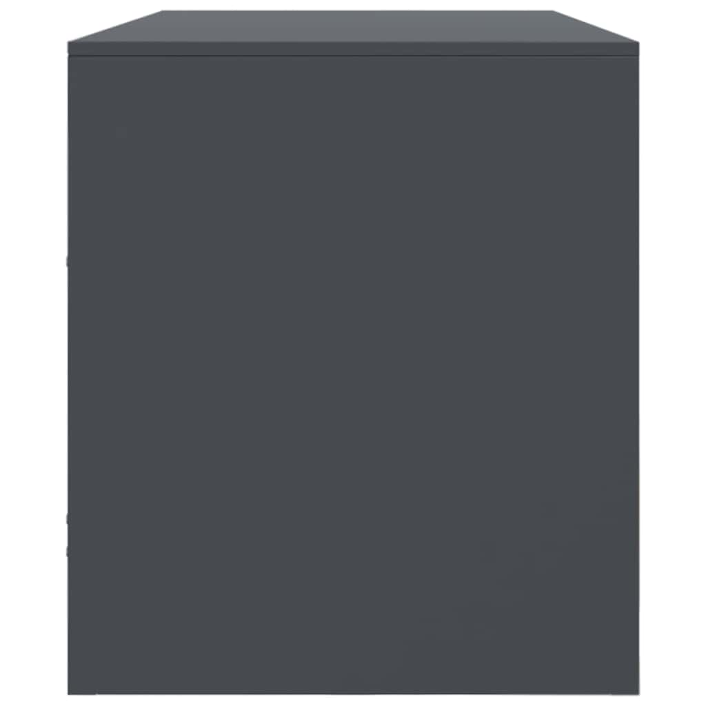 Mobile Porta TV-Mobile per TV-Credenza TV Antracite 99x39x44 cm in Acciaio 656383