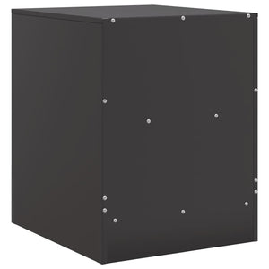 Comodino Nero 34,5x39x44 cm in Acciaio 841751