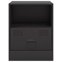 Comodini 2 pz Neri 34,5x39x44 cm in Acciaio 841752