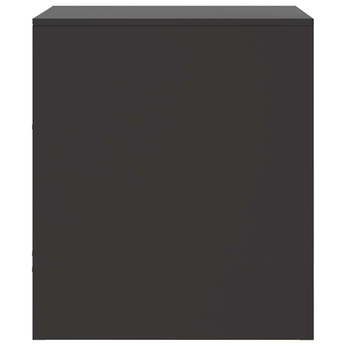 Comodini 2 pz Neri 34,5x39x44 cm in Acciaio 841752