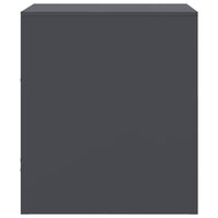 Comodino Antracite 34,5x39x44 cm in Acciaio 841755