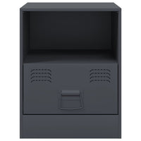 Comodini 2 pz Antracite 34,5x39x44 cm in Acciaio 841756