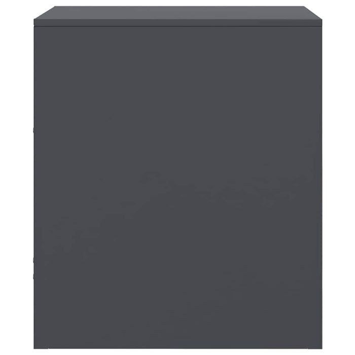 Comodini 2 pz Antracite 34,5x39x44 cm in Acciaio 841756